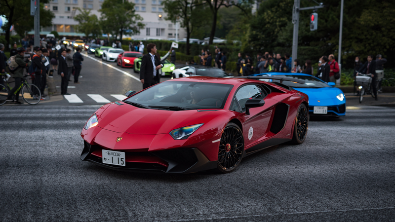 Illustration for article titled Japan's Lamborghini Day Is Delightfully Colorful